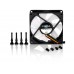 Вентилятор Fractal Design Silent Series R2 80mm / 3-pin 1400rpm 19.5cfm 14.0dBA / FD-FAN-SSR2-80