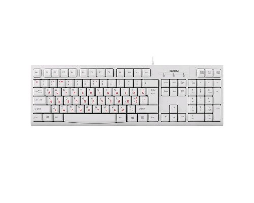 Клавиатура SVEN KB-S300 / USB / WIRED / White