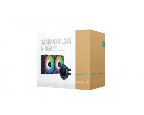 Комплект водяного охлаждения DEEPCOOL GAMMAXX L240 A-RGB LGA20XX/1700/1200/115X/AM4 (6шт/кор,TDP 200W, A-RGB Lighting, Anti-Leak edition, PWM, DUAL FAN) RET