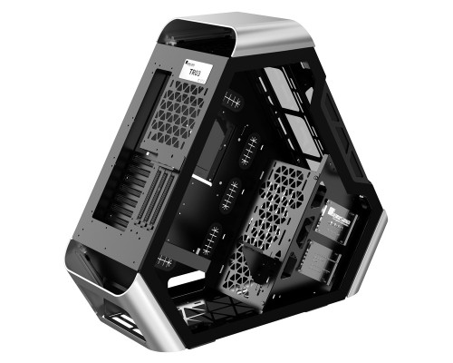 Корпус JONSBO TR03-G Silver без БП, боковые панели из закаленного стекла, mini-ITX, micro-ATX, ATX, серебристый