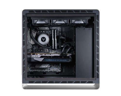 Корпус JONSBO UMX6-A Silver без БП, mini-ITX, micro-ATX, ATX, серебристый