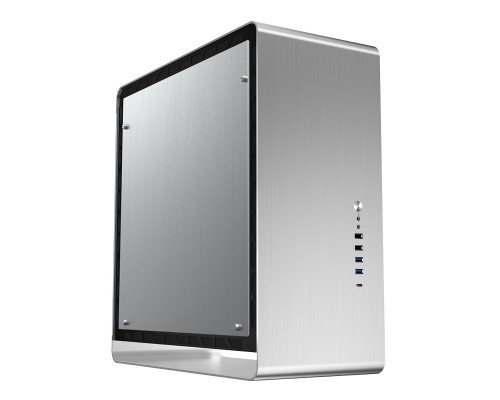 Корпус JONSBO UMX6-A Silver без БП, mini-ITX, micro-ATX, ATX, серебристый