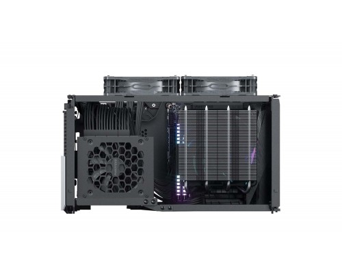 Корпус PHANTEKS Evolv Shift XT Silver / ARGB Lighting / Расширяемый ITX  корпус / PCI-E 4.0x16 /  PH-ES121XT_DGS01_RU