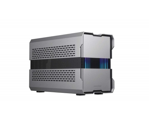 Корпус PHANTEKS Evolv Shift XT Silver / ARGB Lighting / Расширяемый ITX  корпус / PCI-E 4.0x16 /  PH-ES121XT_DGS01_RU