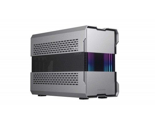 Корпус PHANTEKS Evolv Shift XT Silver / ARGB Lighting / Расширяемый ITX  корпус / PCI-E 4.0x16 /  PH-ES121XT_DGS01_RU