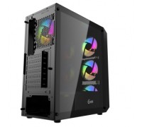 Корпус Powercase Mistral Edge, Tempered Glass, 4x 120mm 5-color fan, чёрный, ATX  (CMIEB-L4)                                                                                                                                                              