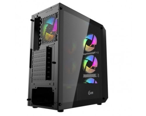 Корпус Powercase Mistral Edge, Tempered Glass, 4x 120mm 5-color fan, чёрный, ATX  (CMIEB-L4)