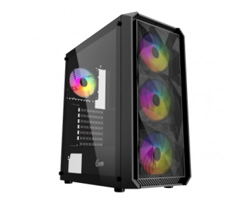 Корпус Powercase Mistral Edge, Tempered Glass, 4x 120mm 5-color fan, чёрный, ATX  (CMIEB-L4)