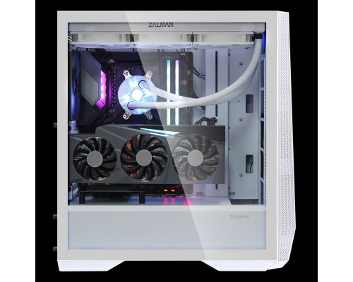 Корпус ZALMAN Z9 Iceberg White, без БП, боковое окно (закаленное стекло), белый,  ATX