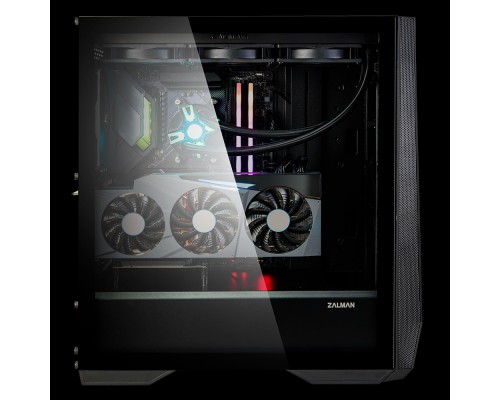 Корпус ZALMAN Z9 Iceberg Black, без БП, боковое окно (закаленное стекло), черный,  ATX