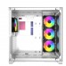 Корпус Powercase Vision White, Tempered Glass, 4х 120mm 5-color fan, белый, ATX  (CVWA-L4)