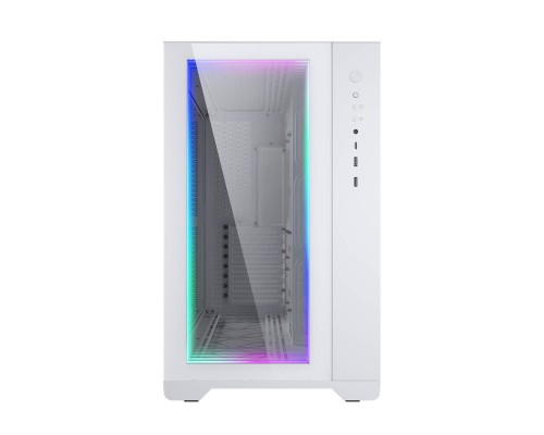 Корпус MagniumGear NEO Qube 2 Infinity Mirror, White, Dual System, боковая и передняя панель Tempered Glass, Mid-Tower / MG-NE620QI_DWT02_RU