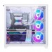 Корпус MagniumGear NEO Qube 2 Infinity Mirror, White, Dual System, боковая и передняя панель Tempered Glass, Mid-Tower / MG-NE620QI_DWT02_RU