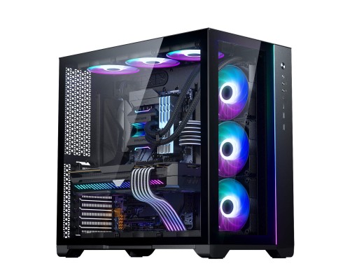 Корпус MagniumGear NEO Qube 2, Black, Dual System, ARGB Strip, боковая и передняя панель Tempered Glass, Mid-Tower / MG-NE620Q_DBK02_RU