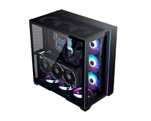 Корпус MagniumGear NEO Qube 2, Black, Dual System, ARGB Strip, боковая и передняя панель Tempered Glass, Mid-Tower / MG-NE620Q_DBK02_RU