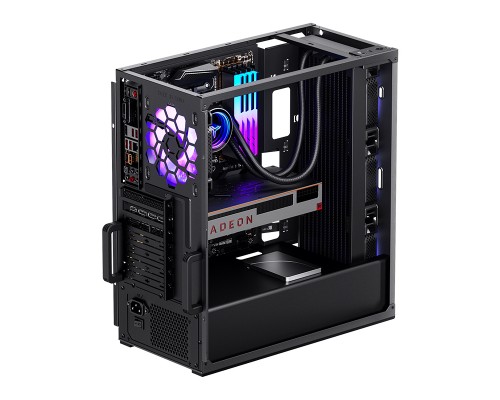 Корпус JONSBO VR4 Black без БП, mini-ITX, micro-ATX, ATX, черный