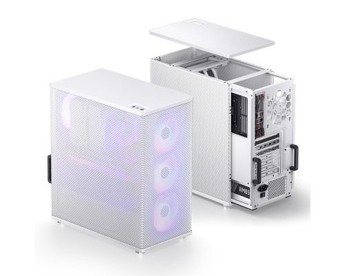 Корпус JONSBO VR4 White без БП, mini-ITX, micro-ATX, ATX, белый