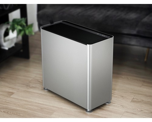 Корпус JONSBO Jonsplus i400-A Silver без БП, mini-ITX, micro-ATX, ATX, серебристый