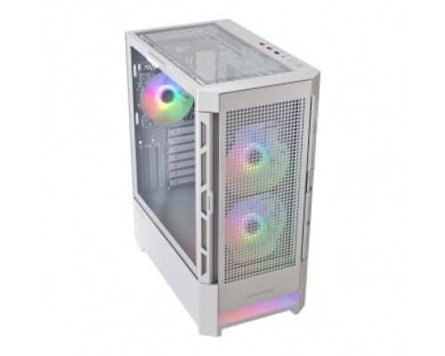 Корпус Cougar Airface RGB White, 2х140mm + 1x120mm ARGB Fan, ARGB Fan Hub, без БП, белый, ATX