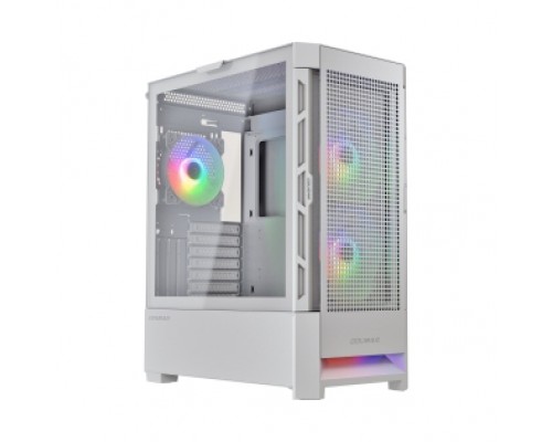 Корпус Cougar Airface RGB White, 2х140mm + 1x120mm ARGB Fan, ARGB Fan Hub, без БП, белый, ATX