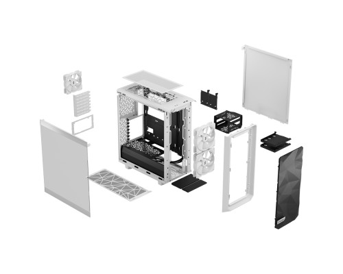 Корпус Fractal Design Meshify 2 Compact Lite White TG Clear / FD-C-MEL2C-04