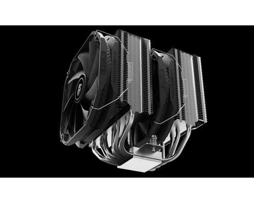 Кулер DEEPCOOL ASSASSIN III LGA20XX/1366/115X/AM4/AM3/+/AM2/+/FM2/+/FM1 (6шт/кор,TDP 280W, PWM, DUAL FAN 140mm, DUAL Heatsink, 7 Heatpipe, Copper Base) RET