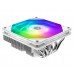 Кулер ID-COOLING IS-55 ARGB WHITE LGA1700/1200/115X/AM5/AM4 низкопрофильный высота 55mm (27шт/кор, TDP 125W, PWM, 5 тепл.трубок + медная база, ARGB FAN 120mm, белый) BOX