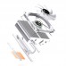 Кулер JONSBO HX4170D White LGA1700/1200/115X/775/AM4 низкопрофильный 45.3мм (36шт/кор, TDP 170W, PWM, 92mm Dynamic Multi-Color LED Fan, 4 тепловые трубки, медная база, 4-pin, белый) Retail