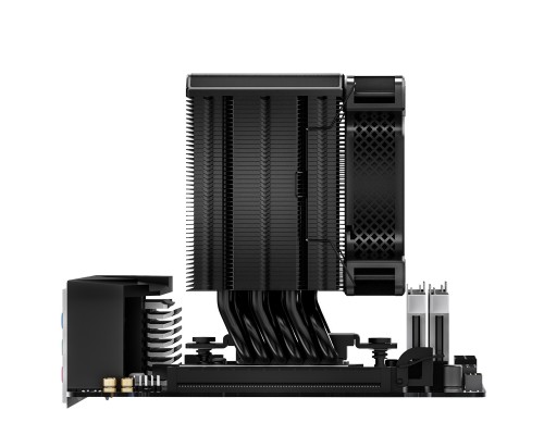 Кулер JONSBO HX6210 Black LGA2011/1700/1200/115X/AM4 (12шт/кор, TDP 210W, PWM, 92mm Black Fan, 6 тепловых трубок, медная база, 4-pin) Retail