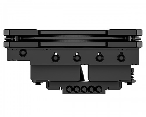 Кулер ID-COOLING IS-55 BLACK LGA1700/1200/115X/AM5/AM4 низкопрофильный высота 55mm (27шт/кор, TDP 125W, PWM, 5 тепл.трубок + медная база, FAN 120mm, черный) BOX