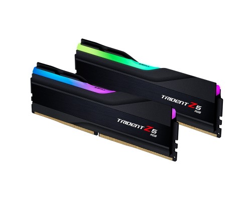 Модуль памяти DDR5 G.SKILL TRIDENT Z5 RGB 32GB (2x16GB) 6600MHz CL34 (34-40-40-105) 1.4V / F5-6600J3440G16GX2-TZ5RK / Black
