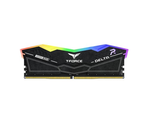 Модуль памяти DDR5 TEAMGROUP T-Force Delta RGB 32GB (2x16GB) 6400MHz CL40 (40-40-40-84) 1.35V / FF3D532G6400HC40BDC01 / Black