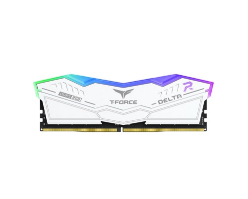 Модуль памяти DDR5 TEAMGROUP T-Force Delta RGB 32GB (2x16GB) 5600MHz CL36 (36-36-36-76) 1.2V / FF4D532G5600HC36BDC01 / White