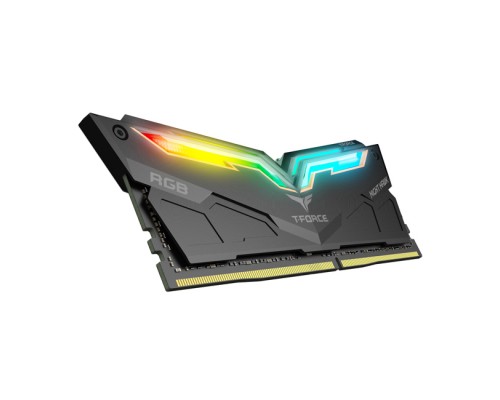 Модуль памяти DDR4 TEAMGROUP T-Force Night Hawk RGB 64GB (2x32GB) 3200MHz CL16 (16-18-18-38) 1.35V / TF14D464G3200HC16CDC01 / Black