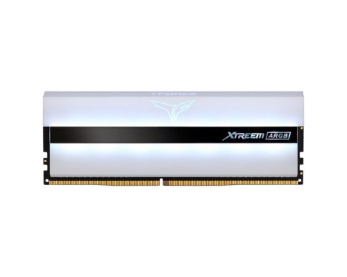 Модуль памяти DDR4 TEAMGROUP T-Force Xtreem ARGB 64GB (2x32GB) 3200MHz CL16 (16-18-18-38) 1.35V / TF13D464G3200HC16CDC01 / White