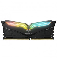 Модуль памяти DDR4 TEAMGROUP T-Force Night Hawk RGB 16GB (2x8GB) 3200MHz CL16 (16-18-18-38) 1.35V / TF14D416G3200HC16CDC01 / Black                                                                                                                        