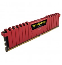 Модуль памяти DDR4 Corsair Vengeance LPX 8Gb (1x8Gb) 2666MHz CL16 (16-18-18-35) 1.2V / CMK8GX4M1A2666C16R / Red                                                                                                                                           