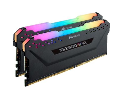 Модуль памяти DDR4 Corsair Vengeance RGB Pro 16Gb (2x8Gb) 3600MHz CL16 (16-19-19-36) 1.35V / CMW16GX4M2D3600C16 / Black