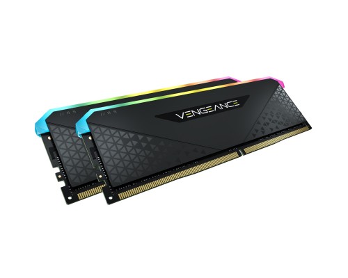 Модуль памяти DDR4 Corsair Vengeance RGB RS 16Gb (2x8Gb) 3600Mhz CL18 (18-22-22-42) 1.35V / CMG16GX4M2D3600C18 / Black