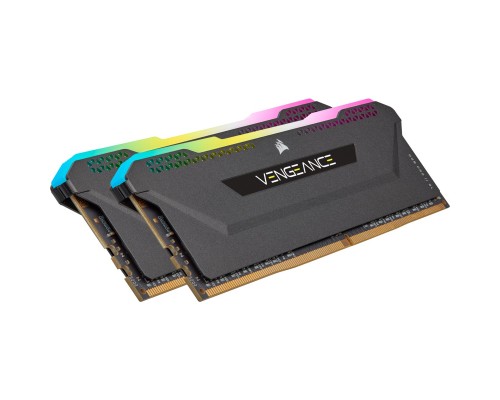 Модуль памяти DDR4 Corsair Vengeance RGB Pro SL 16Gb (2x8Gb) 3200MHz CL16 (16-20-20-38) 1.35V / CMH16GX4M2E3200C16 / Black