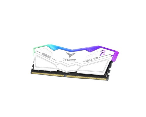 Модуль памяти DDR5 TEAMGROUP T-Force Delta RGB 32GB (2x16GB) 7600MHz CL36 (36-46-46-84) 1.4V / FF4D532G7600HC36DDC01 / White