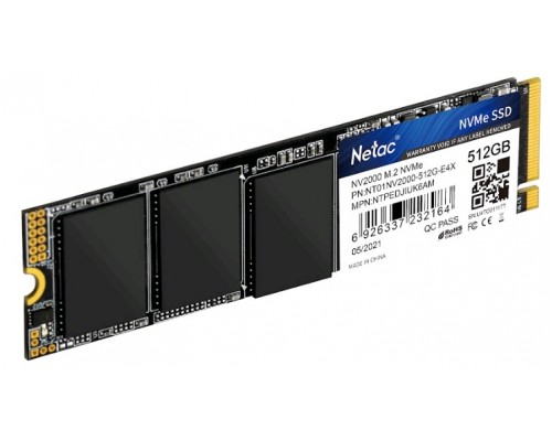 Накопитель SSD Netac M.2 2280 NV2000 NVMe PCIe 512GB NT01NV2000-512-E4X