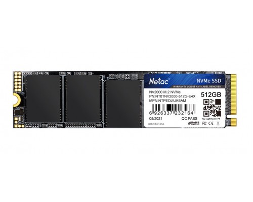 Накопитель SSD Netac M.2 2280 NV2000 NVMe PCIe 512GB NT01NV2000-512-E4X