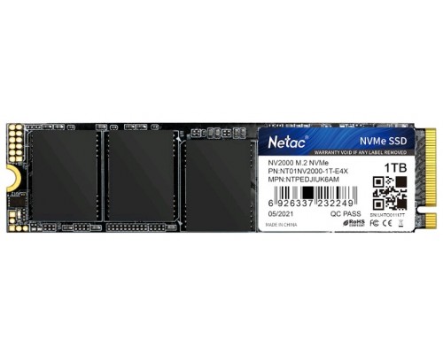 Накопитель SSD Netac M.2 2280 NV2000 NVMe PCIe 1Tb NT01NV2000-1T0-E4X