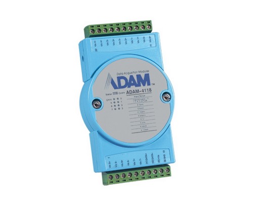 Модуль повышенной надежности для подключения термопар и с поддержкой Modbus 8-канальный ADAM-4118-C