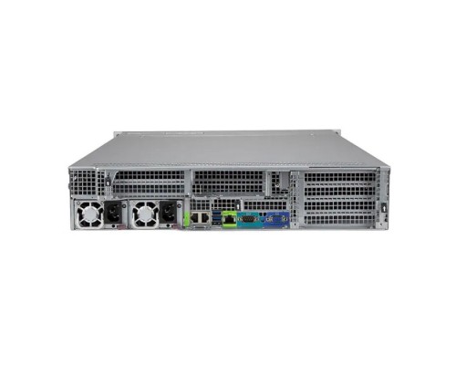 Серверная платформа AS-2024US-TRT 2U, 2x EPYC 7002/7003, 32x DIMM, 1x PCI-E 4.0 x16 (FHFL 10.5), 3x PCI-E 4.0 x16 (1 x8 link, FHFL 9.5), 1x PCI-E 4.0 x16 (LP), 1 PCI-E 4.0 x16 (x8 link, internal LP), 12x 3.5 SATA/SAS (4x NVME support)