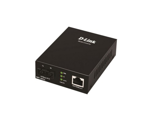DMC-G02SC/A1A Медиаконвертер с 1 портом 100/1000Base-T и 1 портом 1000Base-SX с разъемом SC для многомодового оптического кабеля (до 550 м)