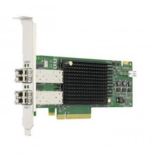 Emulex LPe31002-AP (LPe31002-M6) Gen 6 (16GFC), 2-port, 16Gb/s, PCIe Gen3 x8, LC MMF 100m, трансиверы установлены                                                                                                                                         