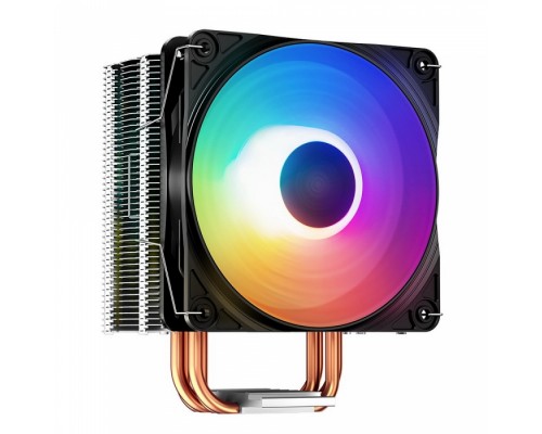 Вентилятор GAMMAXX 400K RTL  (708131) (Height 155mm, 6mm x 4pcs, Fan 120mm RGB, 500~1500RPM ±10%, < 27 dB(A), 4-pin PWM, TDP 180W, Al+Cu, Screw, Socket AMD AM4/Intel LGA1700/1200/115x) (708131)