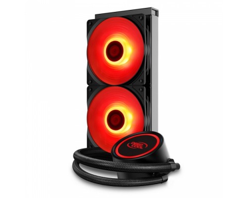 Вентилятор GAMMAXX L240 V2 (Black) RTL  (726623) (Radiator L 282mm, Height Rad+Fan 52mm, Tube 380mm, Fan RGB 120mm*2, Fan 500~1800RPM ±10%, < 30 dB(A), Fan 4-pin PWM, Pump 3-pin, LED 12VDC, Socket AMD AM4, Intel LGA 2066/2011-v3/2011/1700/1200/115